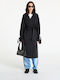 Ksenia Trench Damen Schwarz Trenchcoat Oversized