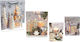 Medium Christmas Bags Silver Glitter 26cm X 32cm 0530119 Includes 12 Pieces