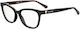 Moschino Plastic Eyeglass Frame Butterfly Black...
