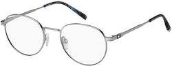 Tommy Hilfiger Bărbați Metalic Rame Ochelari Argintiu TH2135 R81 Tommy Hilfiger Bărbați Metalic Rame Ochelari Argintiu TH2135 R81