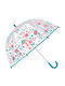 Stephen Joseph Kids Curved Handle Umbrella with Diameter 61cm Transparent