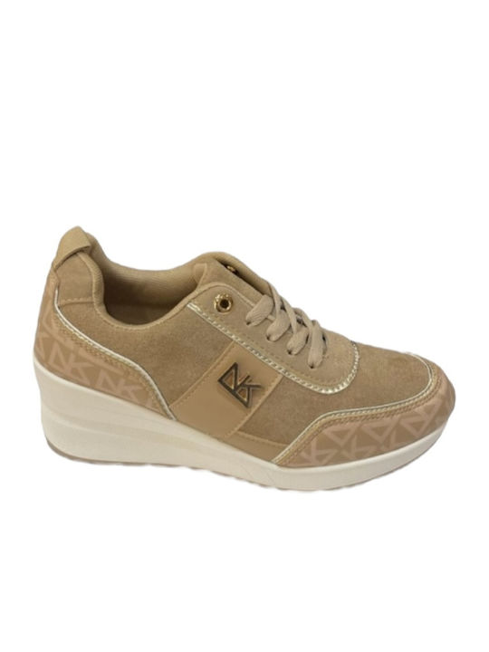 Plato Femei Sneakers Beige Dark