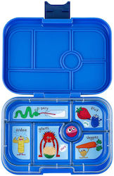 Yumbox Original 6 Compartments Surf Blue Funny Monsters Food Container