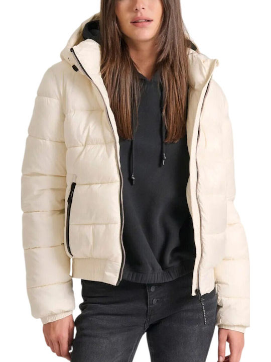 Funky Buddha Short Women's Puffer Jacket for Wi...
