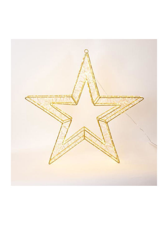 Illuminated Star 70cm 1680 LED 31V Transformer Timer Bronze Metal Frame Bronze Copper Cable Warm LED 5m Power Extension IP44 Eurolamp 600-22531