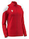 Damen Sweatshirtjacke Red/White