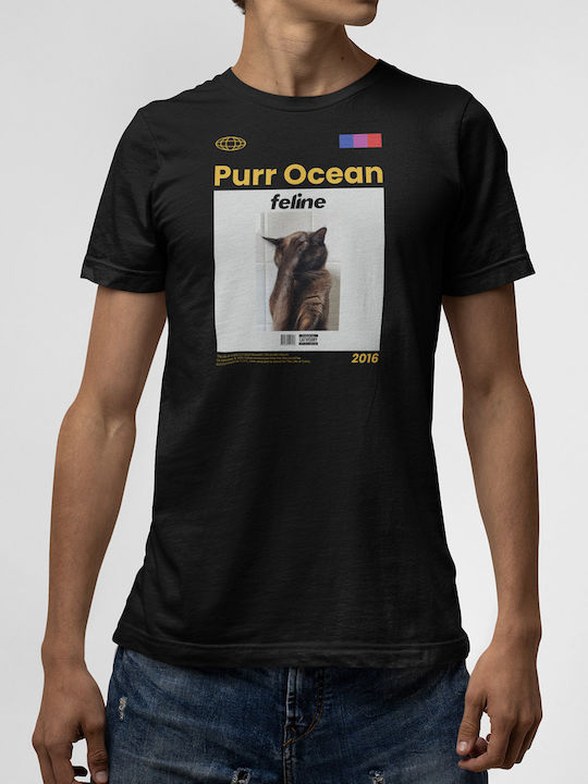 T-shirt Black Purr Ocean