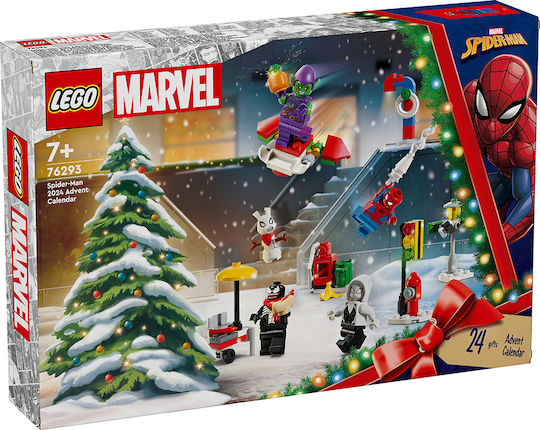 LEGO Super Heroes Spider-Man Advent Calendar 2024 for Ages 7+ 246 Pieces