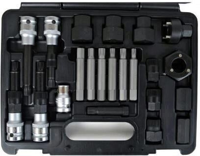 Set de scule pentru demontarea alternatorului Bass Bs-7104 în cutie 22 piese