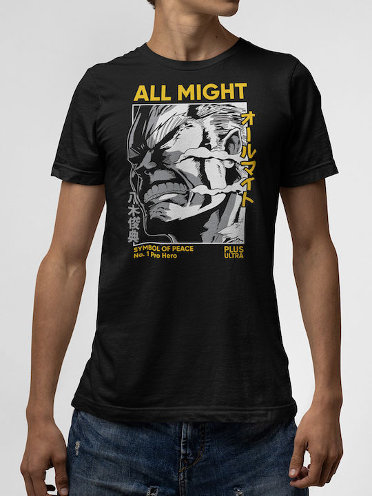 Tricou Negru All Might V2