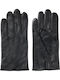 Schwarz Leder Handschuhe
