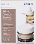 Korres Promo Cremă de Noapte Fermitate & Lifting cu Pin Negru 40ml & Ser de Noapte Bifazic Total Renewal cu Pin Negru 15ml