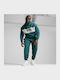Sweatshirt mit Kapuze Petrol Blau