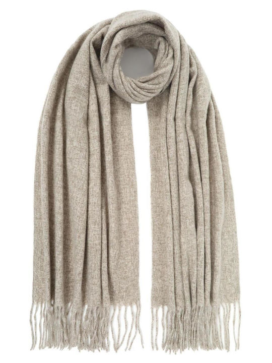 Doca Women's Wool Scarf Beige