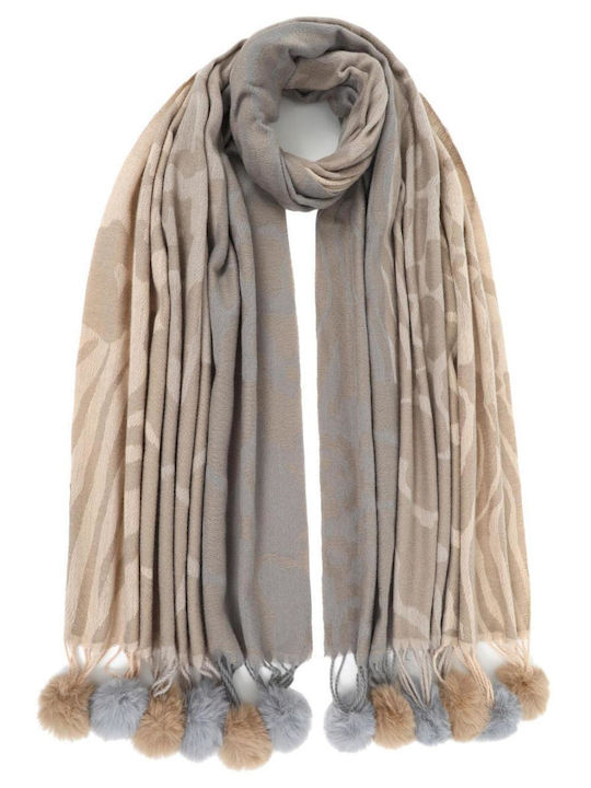 Doca Women's Wool Scarf Beige