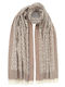 Doca Women's Wool Scarf Beige