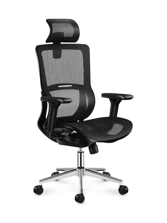 Stuhl Büro mit Neigung und Verstellbaren Armen Expert Black Mark Adler