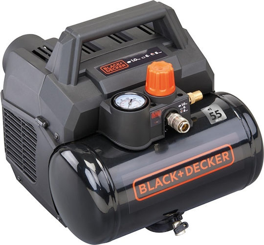 Black & Decker Single-Phase Air Compressors 55dB with Airtank 6lt BXCMX106HE