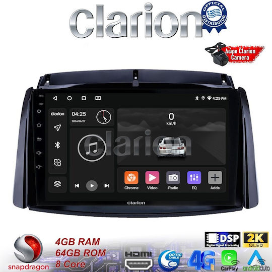 Clarion Sistem Audio Auto pentru Renault Koleos 2006>2017 (Bluetooth/USB/WiFi/GPS/Apple-Carplay/Android-Auto)