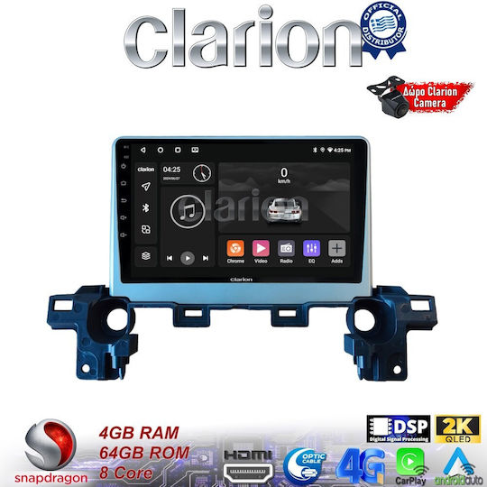 Clarion Sistem Audio Auto pentru Mazda CX-5 2018 > (Bluetooth/USB/WiFi/GPS/Apple-Carplay/Android-Auto) cu Ecran Tactil 9"