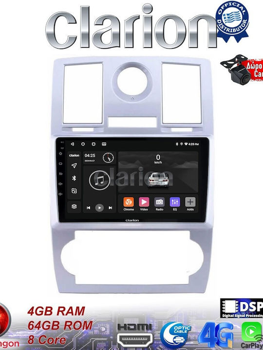 Clarion Auto-Audiosystem Chrysler 300C 2005 > 2010 (Bluetooth/USB/WiFi/GPS/Apple-Carplay/Android-Auto)