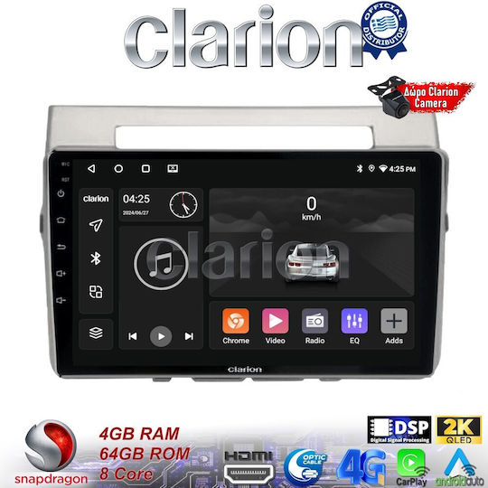 Clarion Sistem Audio Auto pentru Toyota Corolla Verso 2004 > 2009 (Bluetooth/USB/WiFi/GPS/Apple-Carplay/Android-Auto)