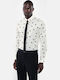 Langärmlig Hemd Polka Dot Weiß