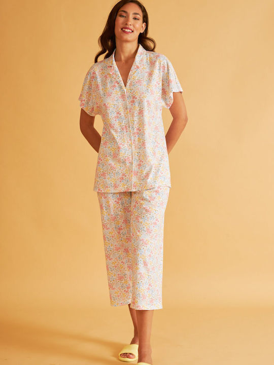 Harmony Damen Pyjama-Set Baumwolle