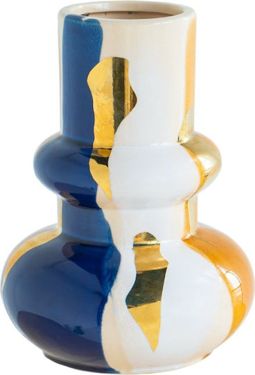 Vază decorativă din ceramică Artekko Ekko multicoloră 18.5x18.5x25 cm