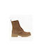 Ragazza Leather Women's Ankle Boots Beige