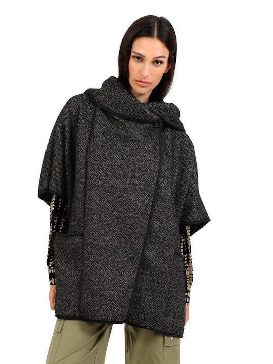 Doca Women's Poncho Black