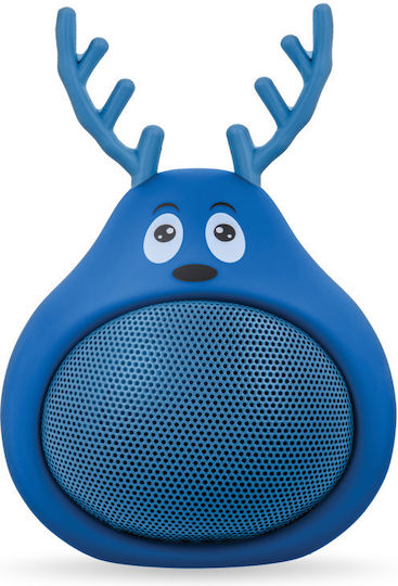 Forever ABS-100 Ηχείο Bluetooth 3W με Διάρκεια Μπαταρίας έως 6 ώρες Frosty the Deer Blue