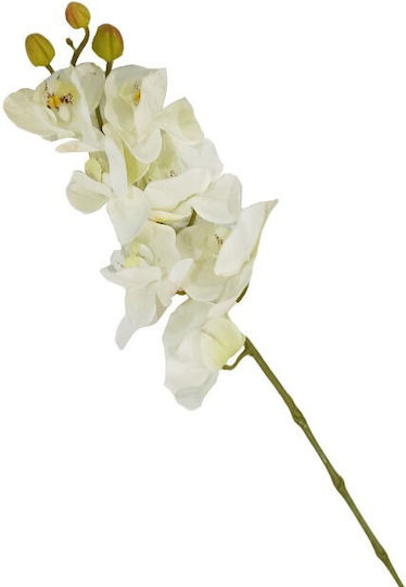 Künstlicher dekorativer Zweig Orchidee Weiß 92cm