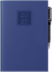 Daily Diary 2025 Lago 14x21cm Blue