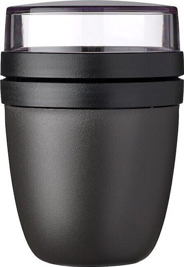 Mepal Cutie De Prânz Din Plastic Neagră Cu Compartimente 500ml