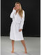 Guy Laroche Supreme Bathrobe with Collar White
