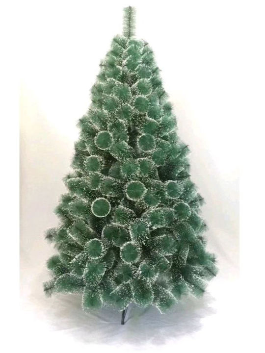 Verschneiter Kiefern-Weihnachtsbaum mit Kunststoffbasis 90cm