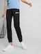 Damen Jogginghose Fleece Schwarz