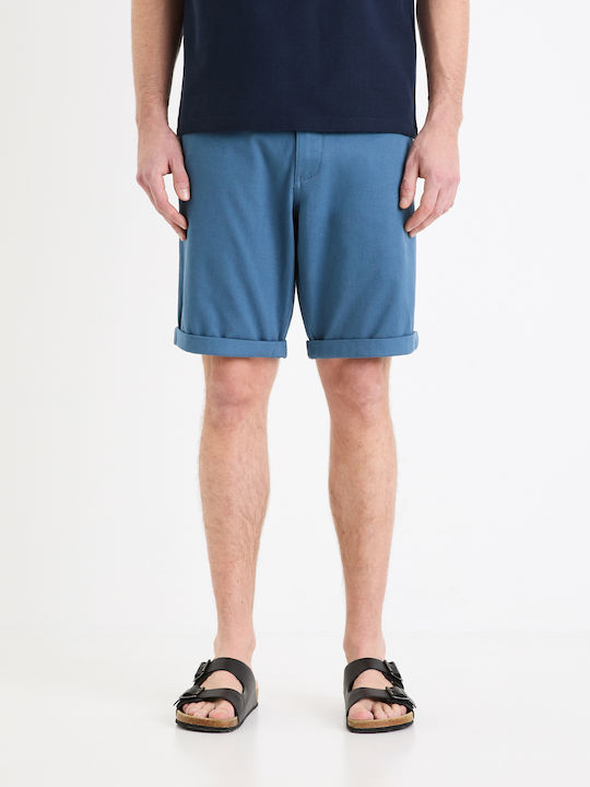 Celio Bochinobm Ανδρική Βερμούδα Chino Blue