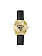 Guess Uhr mit Gold Lederarmband