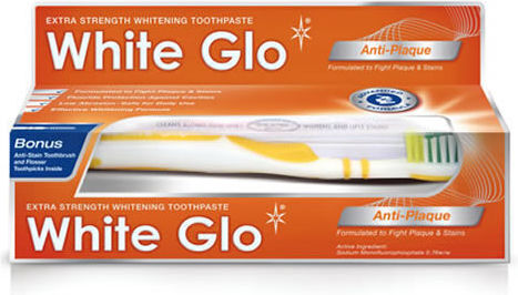 White Glo Zahnpasta für Aufhellung & Platte 100ml