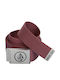 Circle Web Men's Belt Burgundy