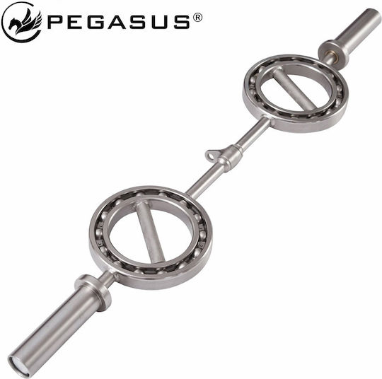 Pegasus PG‑2315 Ίσια Μπάρα Ολυμπιακού Τύπου Φ50 14.8kg Μήκους 120cm με Κολάρα Μανταλάκια