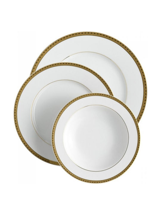 Emfasi Gold Porcelain Dinnerware Set 20pcs