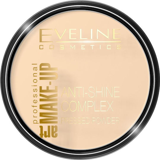 Eveline Cosmetics Eveline Cosmetics Art Make Up Anti-shine Complex Pressed Powder Mattifying Mineral Powder Silk 30 Ivory 14g
