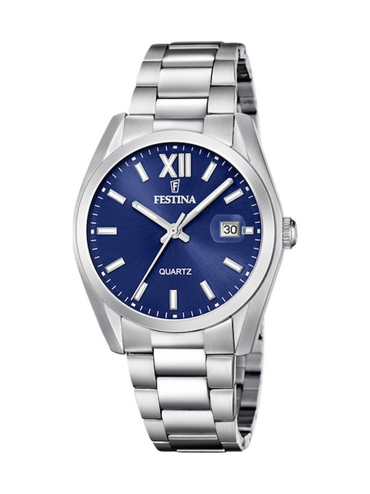 Festina Classic Ανδρικό Ρολόι 40mm Μπαταρίας με...
