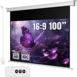 Electric Wall Projection Screen 100" 16:9