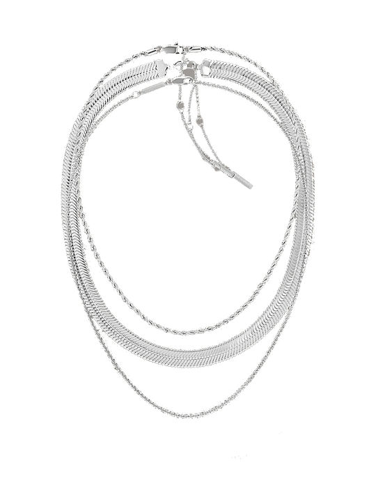 Calvin Klein Halskette Dreifach aus Stahl