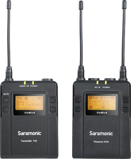 Saramonic UwMic9 Σετ Ασύρματο Μικρόφωνο Πέτου, Clip On, Ζώνης Δημοσιογραφικό
