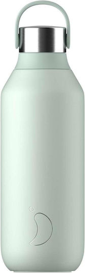 Chilly's Series 2 Thermosflasche Rostfreier Stahl BPA-frei 500ml Offenes Grün
